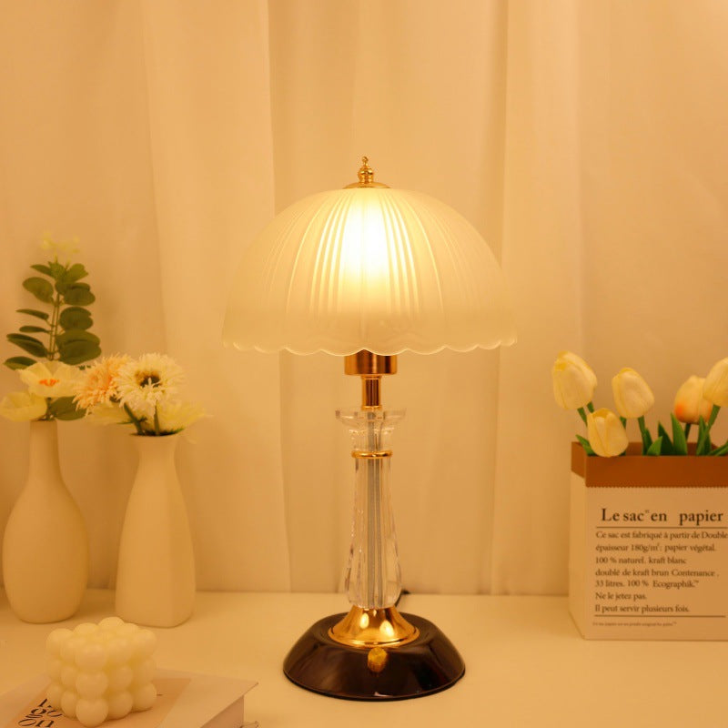 Vintage-inspirierte Glas Tischlampe