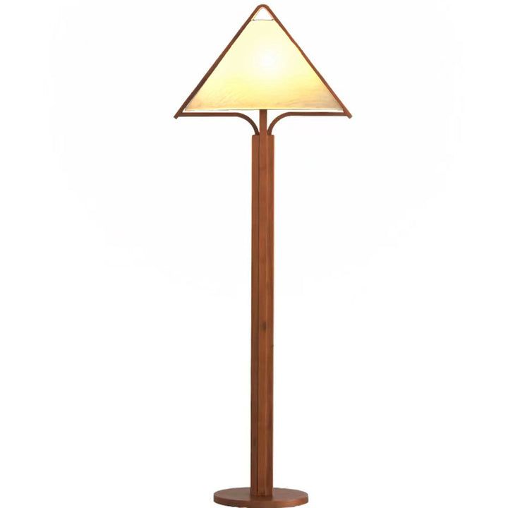 Minimalistische Holzstehlampe