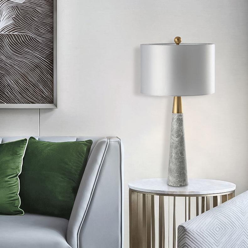 Moderne Marmorfuß Tischlampe