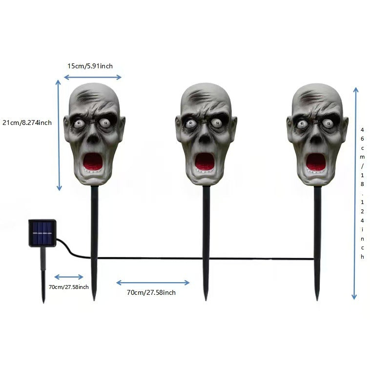 Gruselige Halloween Dekorations Skull Lichter