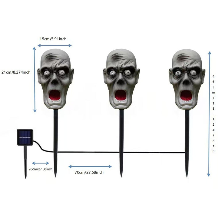 Gruselige Halloween Dekorations Skull Lichter