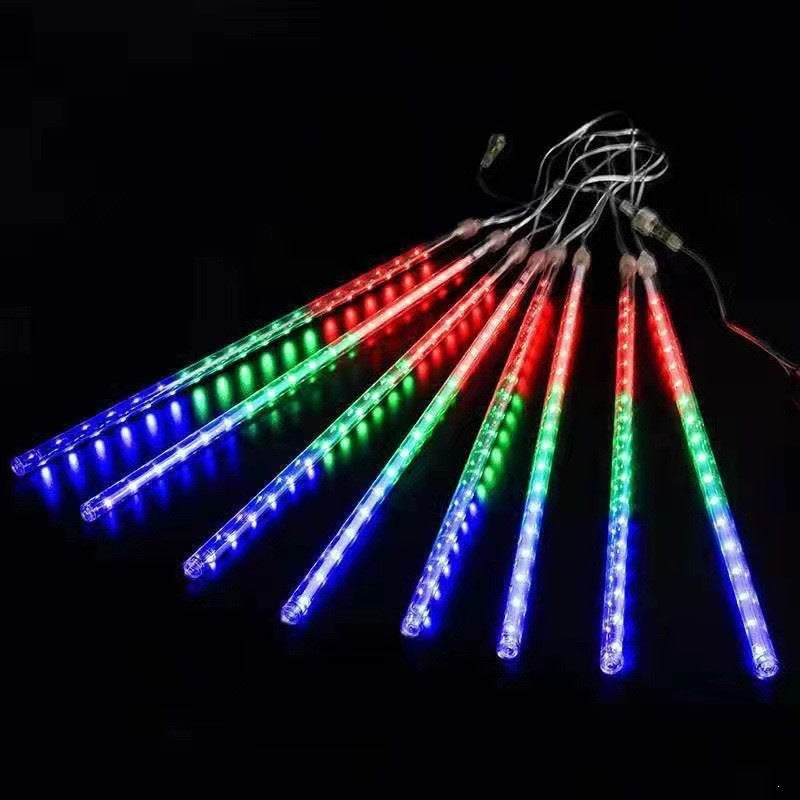 Außen hängende Meteor-Rohrlichter für Bäume wasserdicht cascadian LED-Regen-Effekt