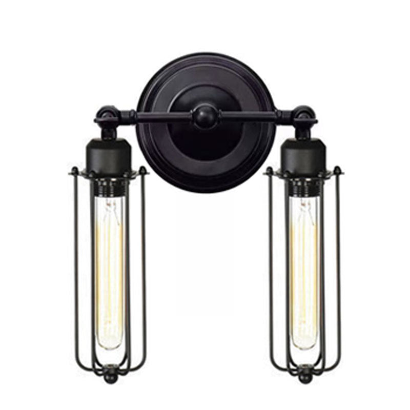 Industrieller Stil Doppel-Glühbirne Wandlampe