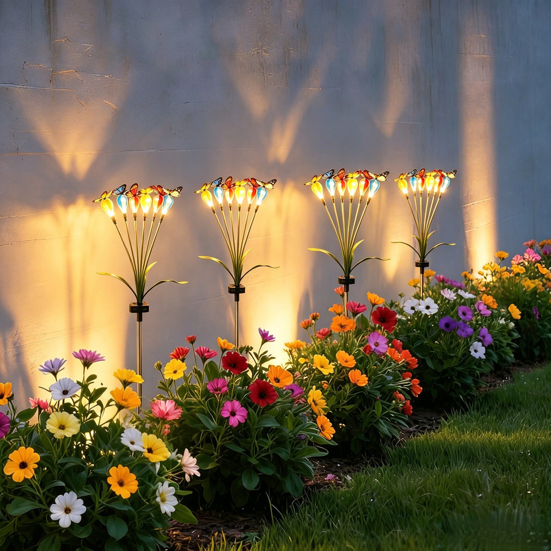 Dekorative Solar-Blumenstecklichter
