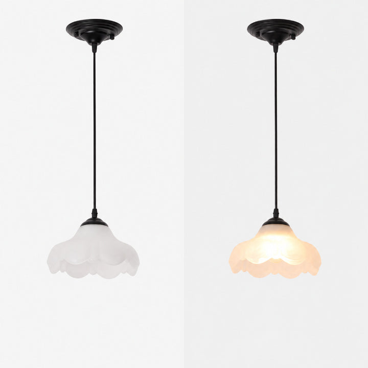 Vintage Blumen Pendelleuchte