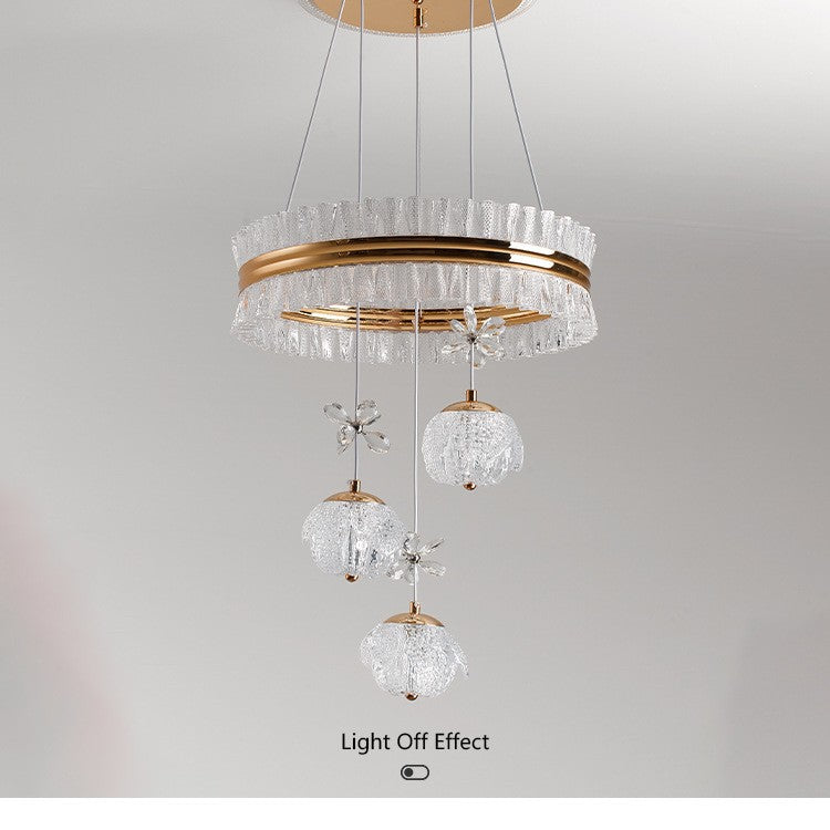 Moderne Boho Kristall Pendelleuchte