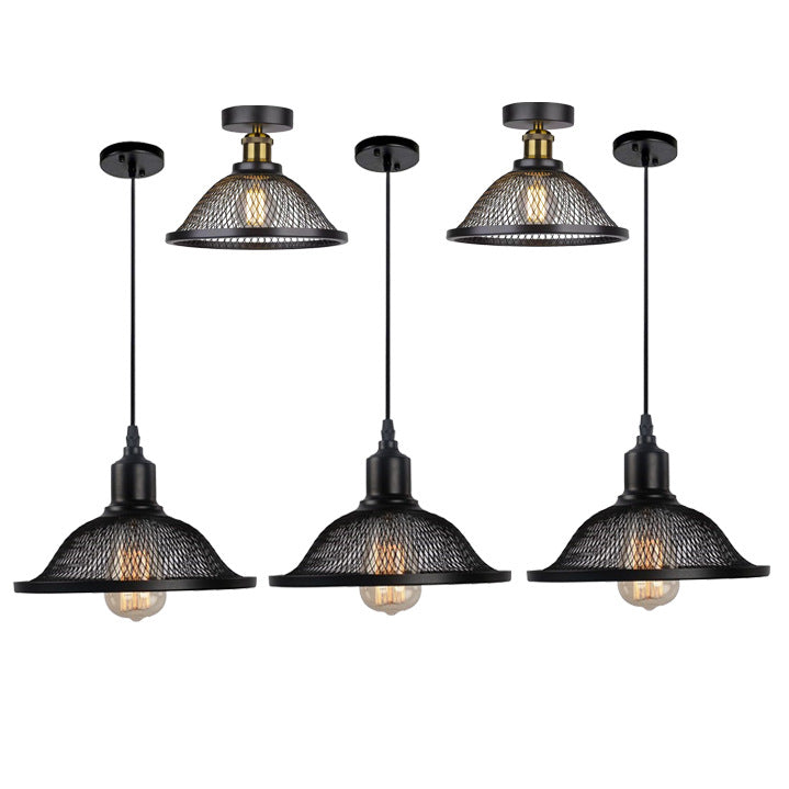 Industrielle Mesh Pendelleuchte