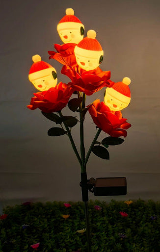 Solarbetriebene dekorative LED-Blumenanordnung