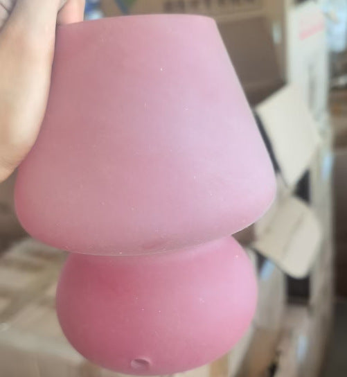 Glas Mosaik Pilz Tischlampe