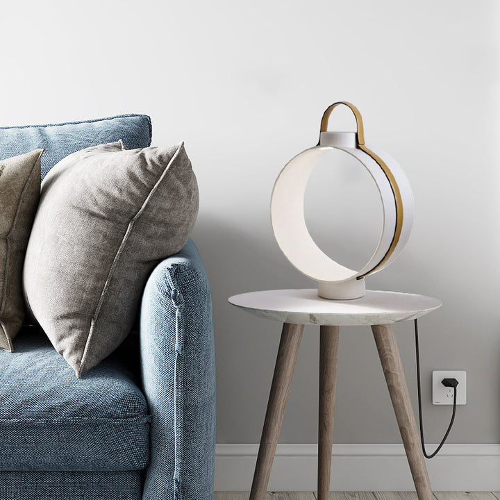Moderne Kreisförmige Tragbare Tischlampe