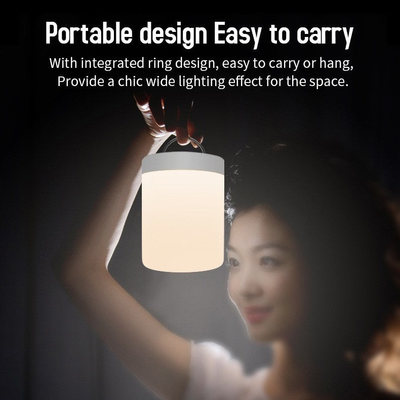Farbwechselnde Smart-Zylinder-Tischlampe mit Touch-Oberlicht Nachtlicht
