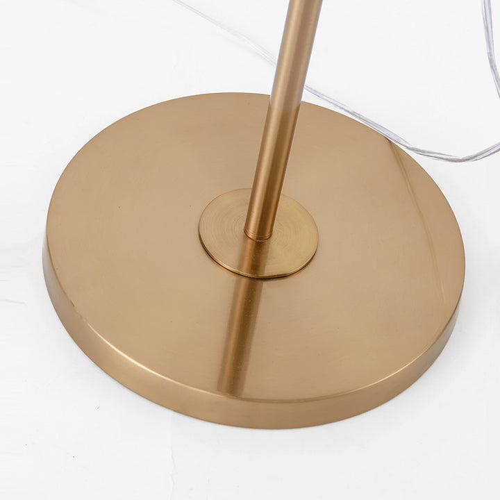 Minimalistische verstellbare Stehlampe mit goldener Oberfläche