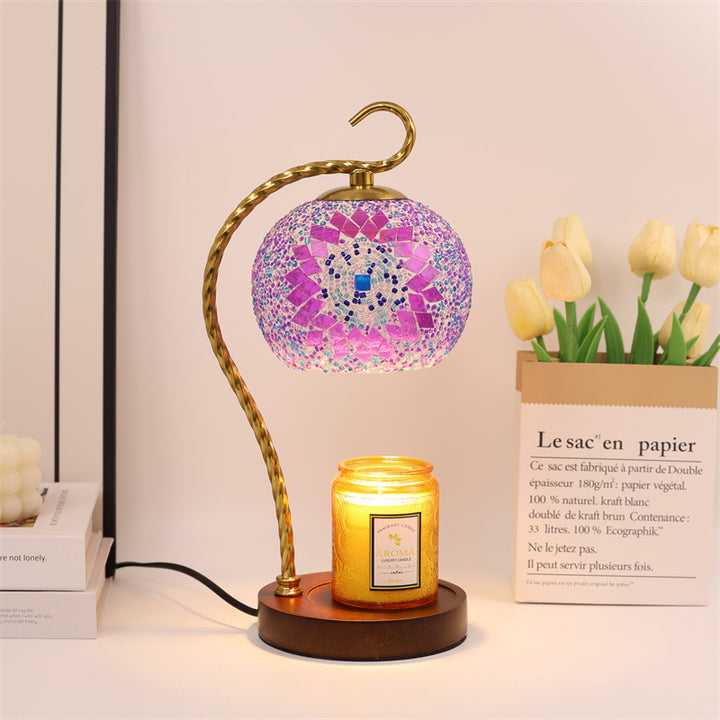 Mosaik Glas Tischlampe