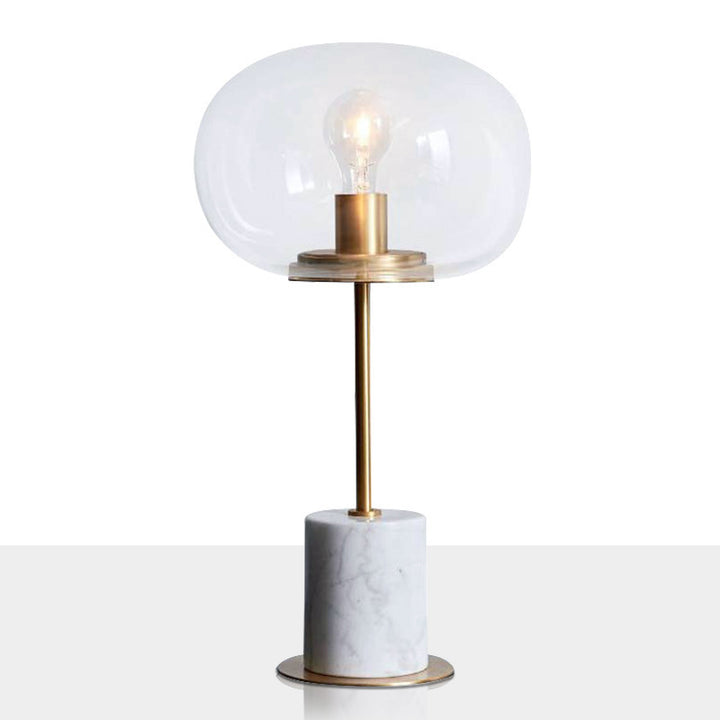 Moderne Minimalistische Tischlampe mit Glas-Schirm