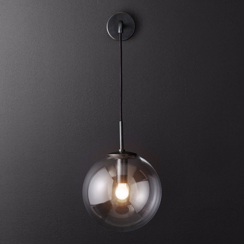 Stylische Globus Pendelleuchte