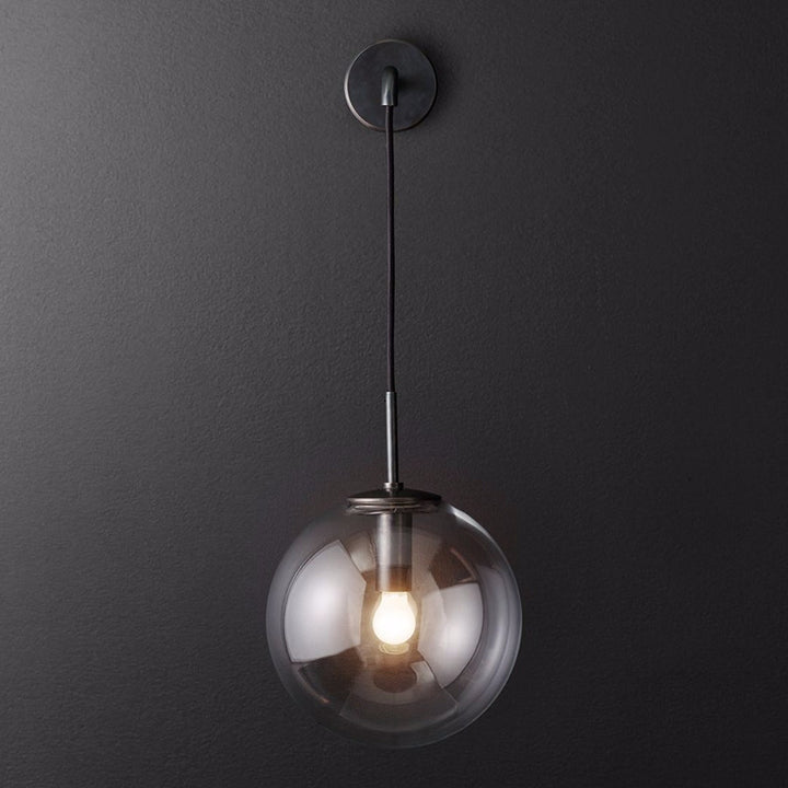 Stylische Globus Pendelleuchte