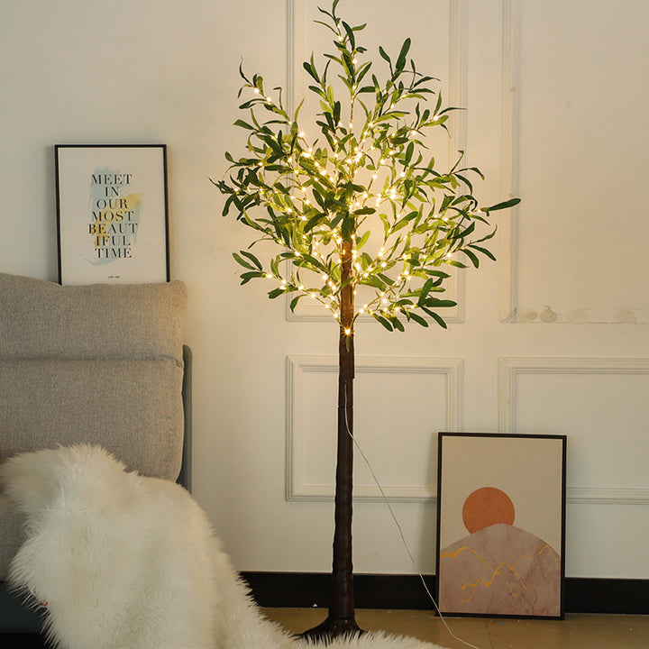 LED-Beleuchtete Künstliche Olivenbaum Stehlampe