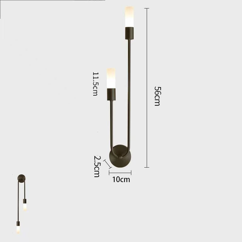 Moderne Doppeldraht-Wandlampe