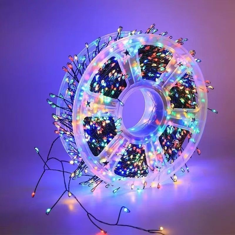 Outdoor wasserdichte Mikro-LED-Lichterkette mit klarem Sternenreifen