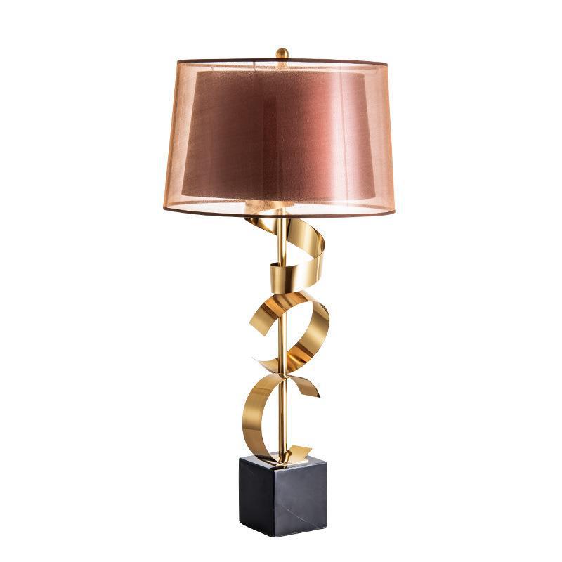 Künstlerische Spiral Tischlampe