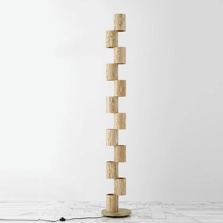 Skulptural Säulenbodenlampe