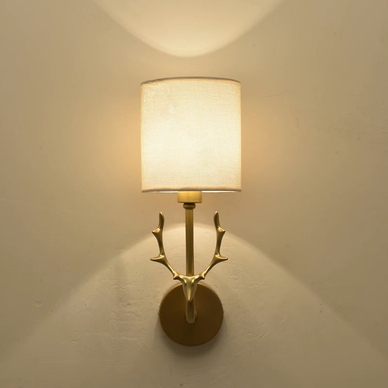 Geweih Wandleuchte