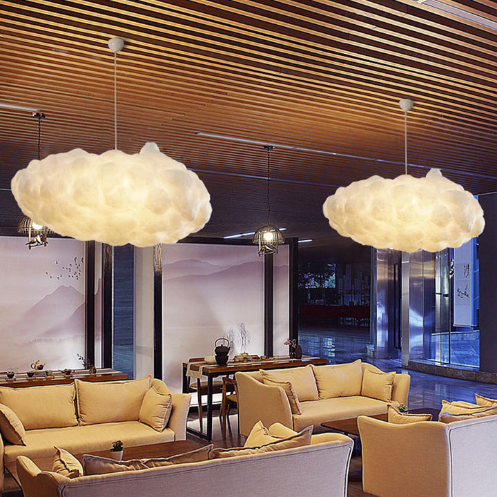Wolkenförmige Ambient-Pendelleuchte mit verstellbarem Kabel und E27-Fassung