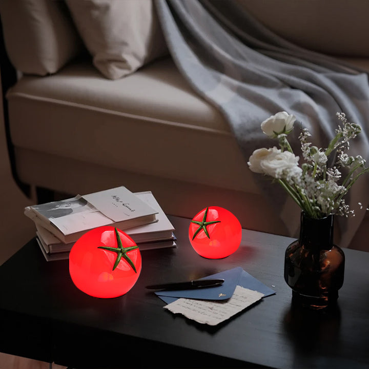 Tomatenförmige dekorative Tischlampe