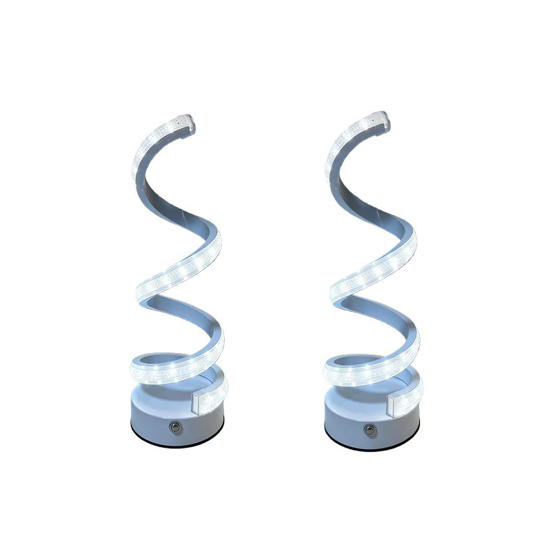 Moderne Spiral-LED-Tischlampe