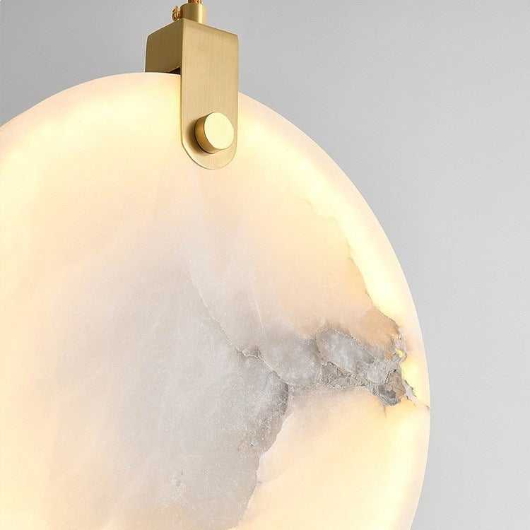 Elegante Marmor-Kreis-Hängerlampe
