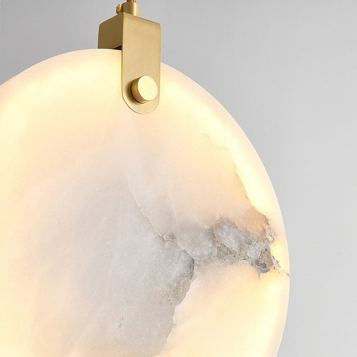 Elegante Marmor-Kreis-Hängerlampe