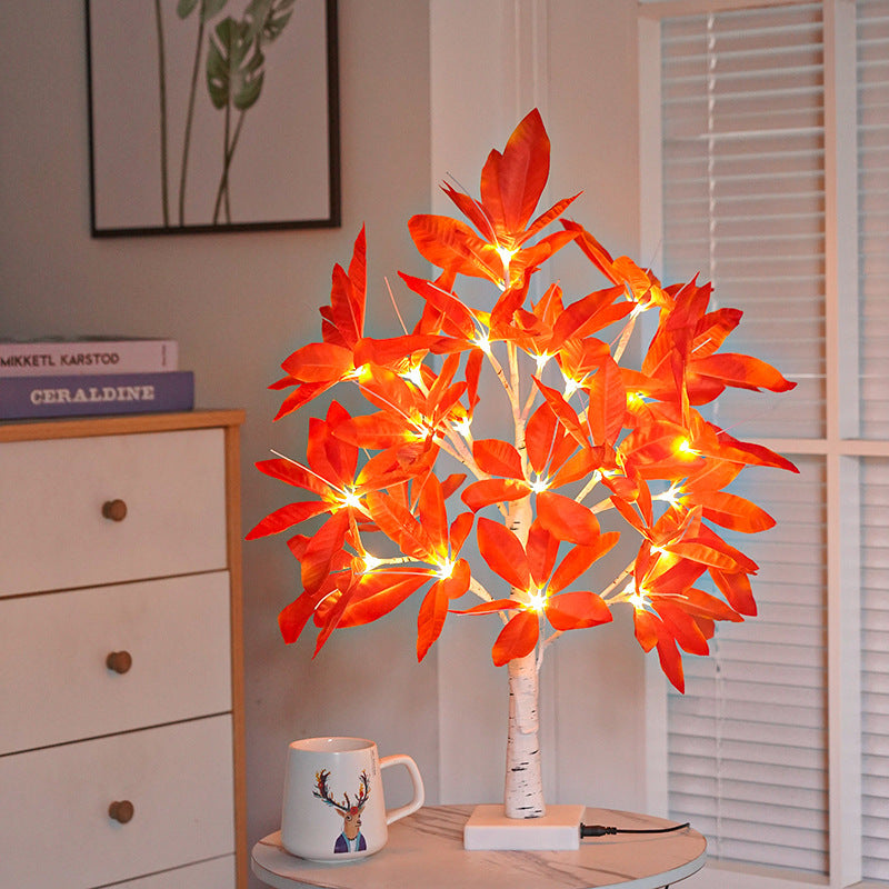 LED Schmetterling Blüte Zweig Tischlampe