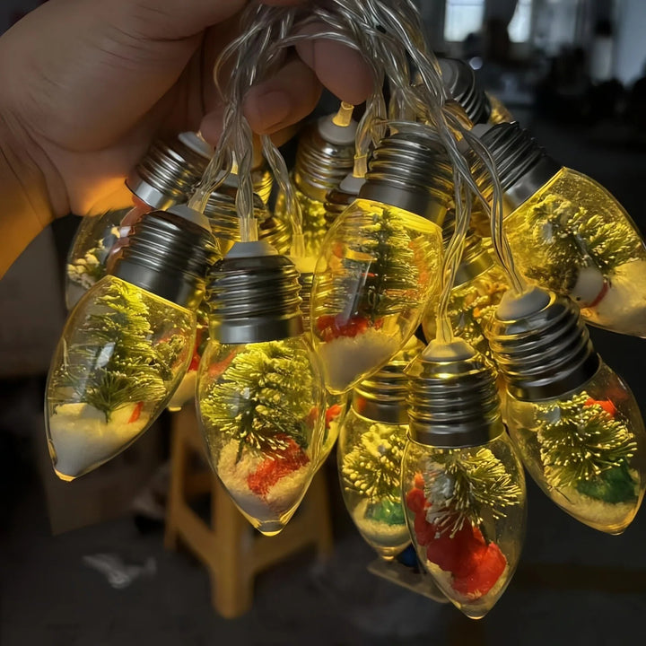 Weihnachts-Schneekugel-LED-Lampen-Lichterkette