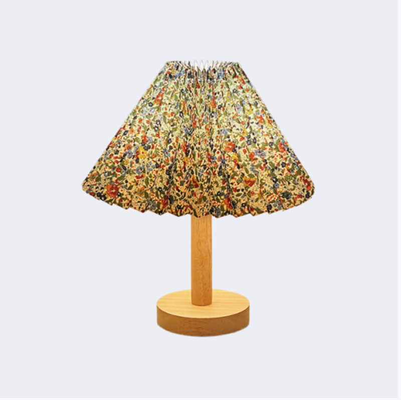 Dekorative Stofftischlampe