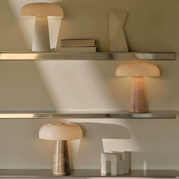 Moderne Pilz Tischlampe