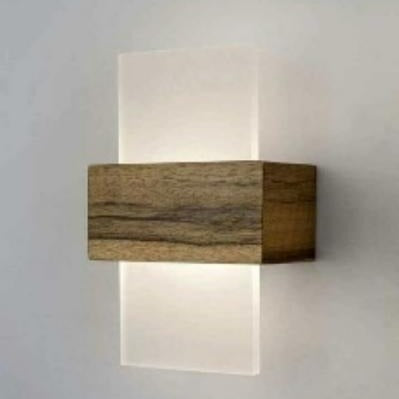 Moderne Holz Wandlaterne