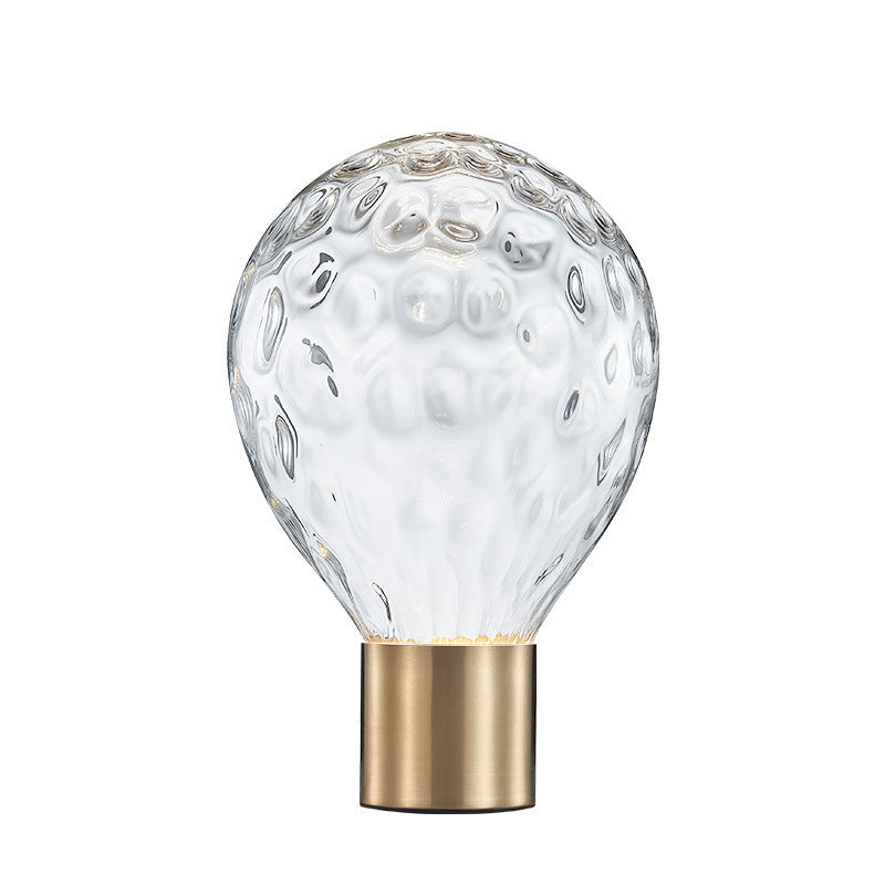 Künstlerische Glastischlampe