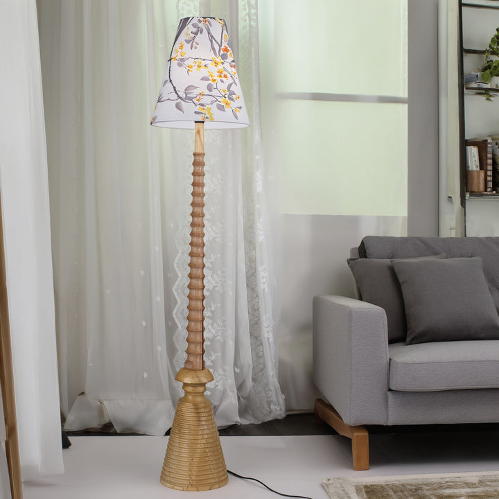 Blumennmuster Stehlampe