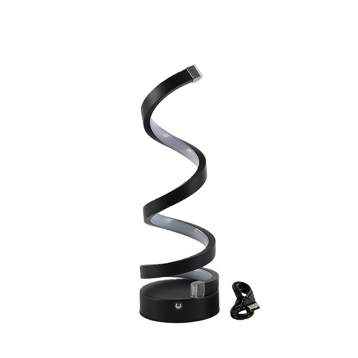 Moderne Spiral-LED-Tischlampe