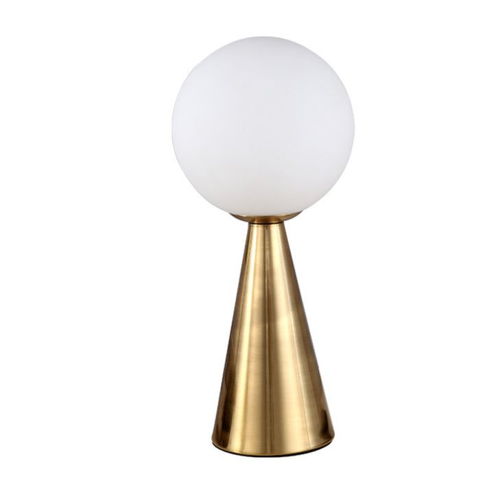 Moderne Minimalistische Tischlampe mit globularer Schirm