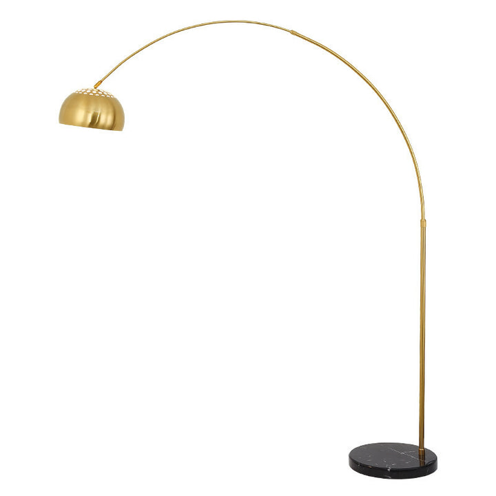 Bogen Stehlampe mit verstellbarer Höhe und elegantem Schirm