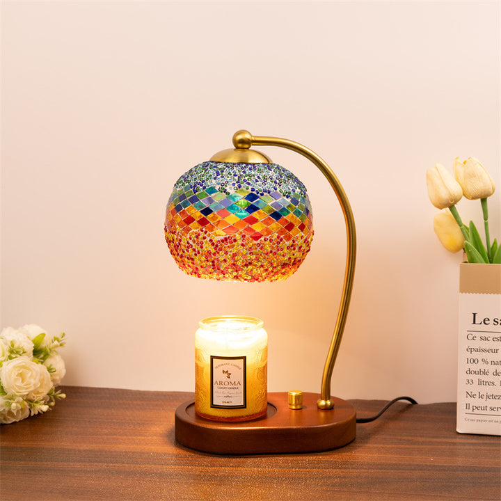 Mosaik Glas Tischlampe