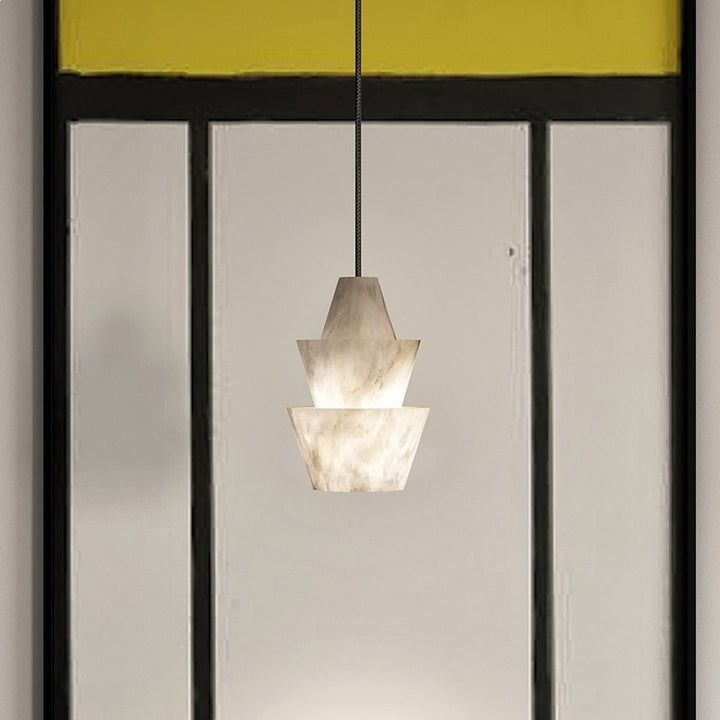 Geschichtete geometrische Pendelleuchte