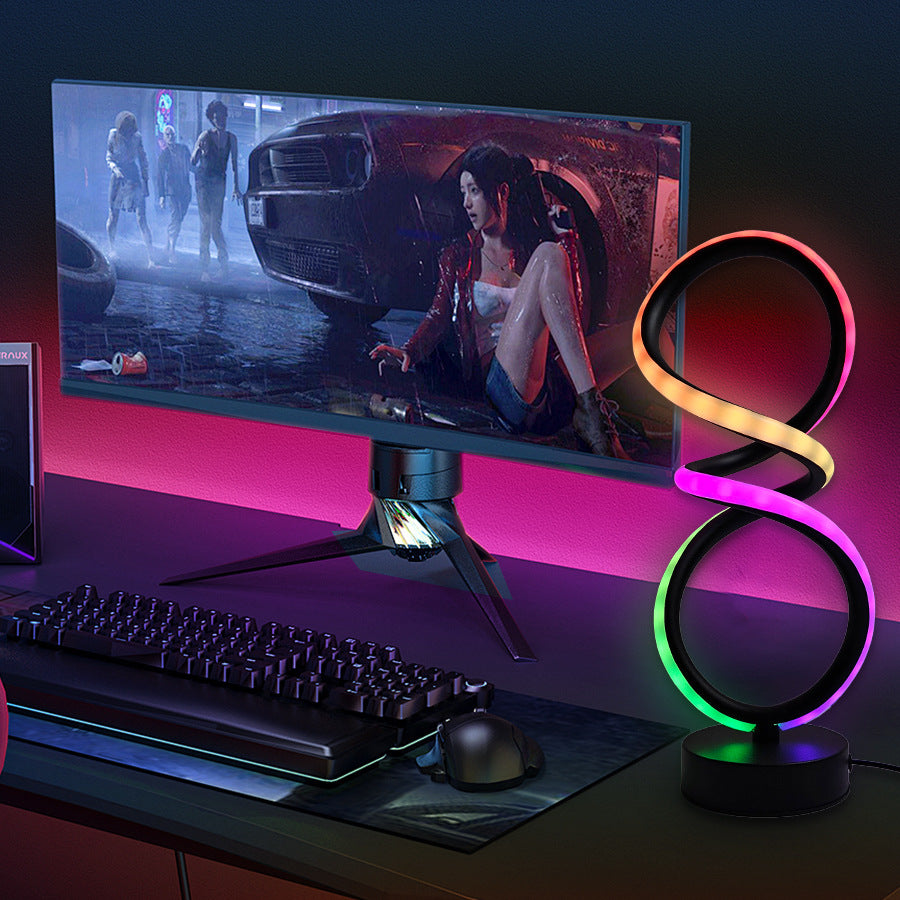 Infinity Loop LED Tischlampe