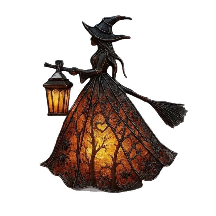 Halloween Hexenlaterne Skulptur Tischlampe