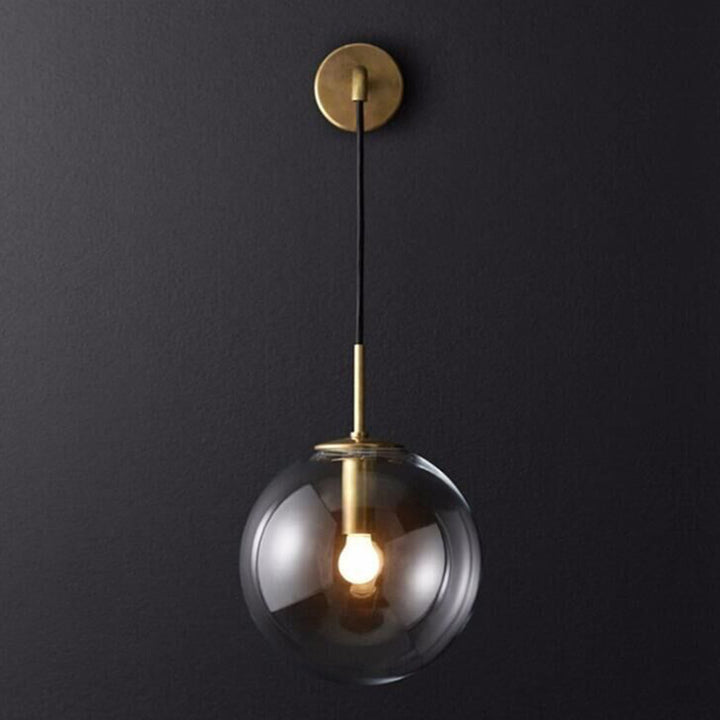 Stylische Globus Pendelleuchte
