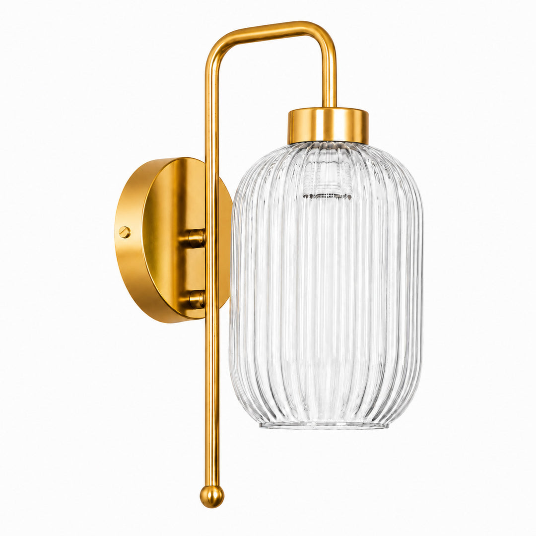 Elegante Glas-Wandleuchte mit verstellbarer Beleuchtung
