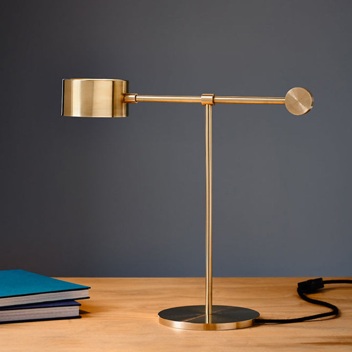 Verstellbare Messing-Tischlampe