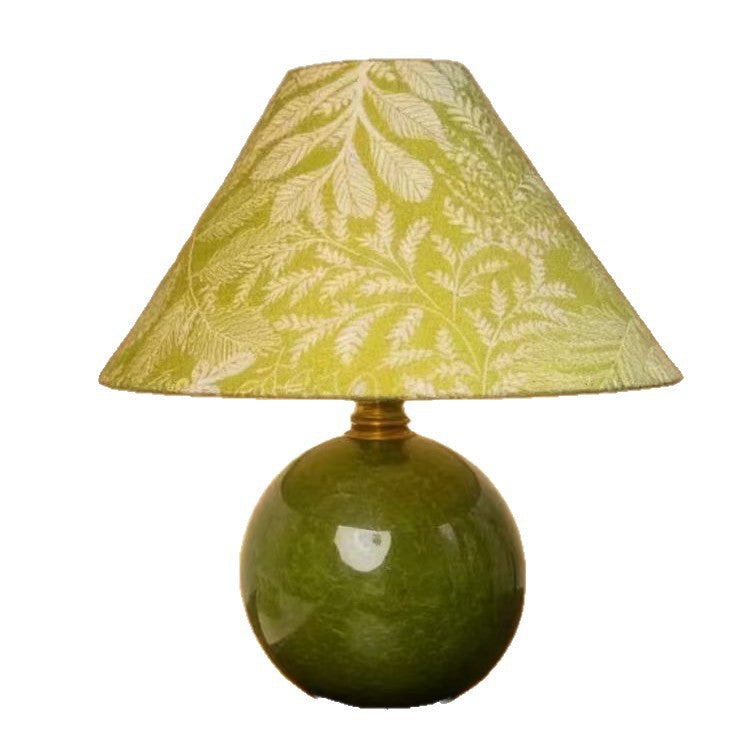 Botanisch gemusterte Tischlampe