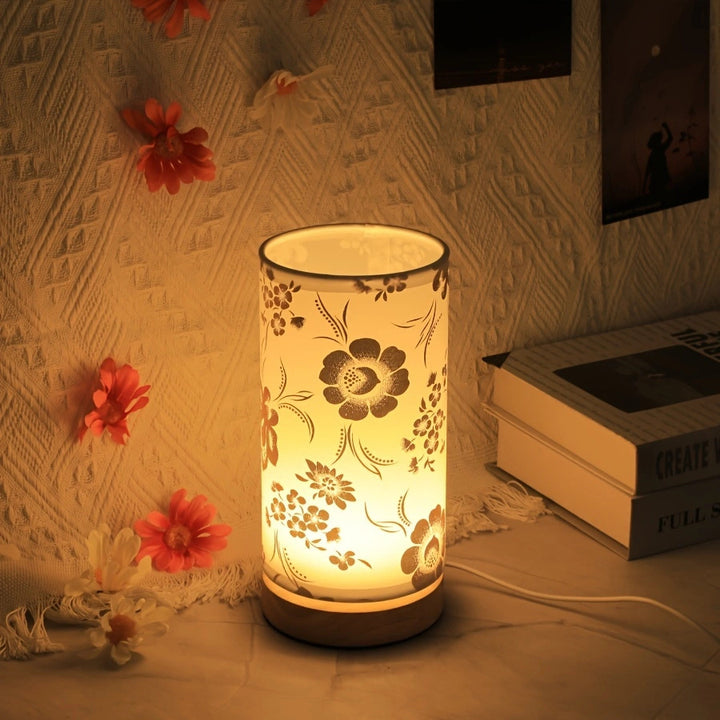 Blumendesign USB-betriebene Tischlampe